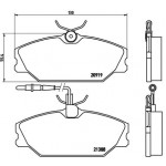 BREMBO Bremsbelagsatz, Scheibenbremse