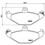 BREMBO Bremsbelagsatz, Scheibenbremse