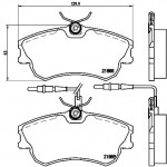 BREMBO Bremsbelagsatz, Scheibenbremse
