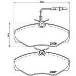 BREMBO Bremsbelagsatz, Scheibenbremse