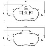 BREMBO Bremsbelagsatz, Scheibenbremse