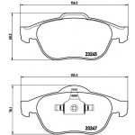 BREMBO Bremsbelagsatz, Scheibenbremse