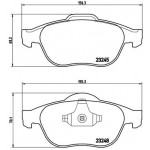 BREMBO Bremsbelagsatz, Scheibenbremse