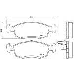 BREMBO Bremsbelagsatz, Scheibenbremse