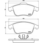 BREMBO Bremsbelagsatz, Scheibenbremse