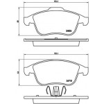 BREMBO Bremsbelagsatz, Scheibenbremse
