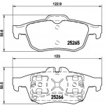 BREMBO Bremsbelagsatz, Scheibenbremse