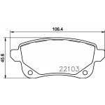 BREMBO Bremsbelagsatz, Scheibenbremse