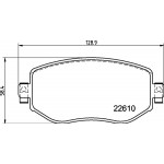 BREMBO Bremsbelagsatz, Scheibenbremse
