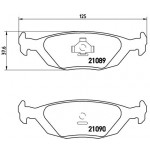 BREMBO Bremsbelagsatz, Scheibenbremse