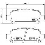BREMBO Bremsbelagsatz, Scheibenbremse