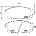 BREMBO Bremsbelagsatz, Scheibenbremse