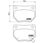 BREMBO Bremsbelagsatz, Scheibenbremse