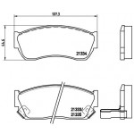 BREMBO Bremsbelagsatz, Scheibenbremse