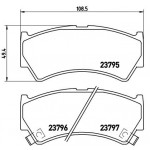 BREMBO Bremsbelagsatz, Scheibenbremse