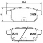 BREMBO Bremsbelagsatz, Scheibenbremse