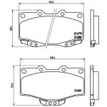 BREMBO Bremsbelagsatz, Scheibenbremse