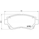 BREMBO Bremsbelagsatz, Scheibenbremse