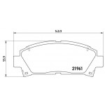BREMBO Bremsbelagsatz, Scheibenbremse