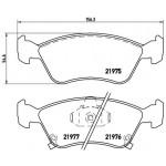 BREMBO Bremsbelagsatz, Scheibenbremse