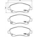 BREMBO Bremsbelagsatz, Scheibenbremse
