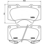 BREMBO Bremsbelagsatz, Scheibenbremse