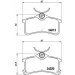 BREMBO Bremsbelagsatz, Scheibenbremse