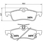 BREMBO Bremsbelagsatz, Scheibenbremse