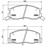 BREMBO Bremsbelagsatz, Scheibenbremse