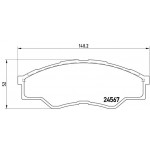BREMBO Bremsbelagsatz, Scheibenbremse