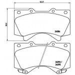 BREMBO Bremsbelagsatz, Scheibenbremse