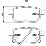 BREMBO Bremsbelagsatz, Scheibenbremse