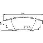 BREMBO Bremsbelagsatz, Scheibenbremse