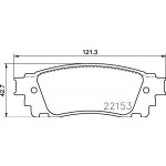 BREMBO Bremsbelagsatz, Scheibenbremse