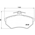 BREMBO Bremsbelagsatz, Scheibenbremse