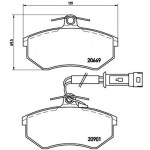 BREMBO Bremsbelagsatz, Scheibenbremse