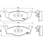 BREMBO Bremsbelagsatz, Scheibenbremse