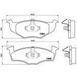 BREMBO Bremsbelagsatz, Scheibenbremse