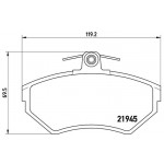 BREMBO Bremsbelagsatz, Scheibenbremse