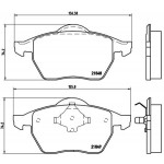 BREMBO Bremsbelagsatz, Scheibenbremse