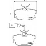 BREMBO Bremsbelagsatz, Scheibenbremse