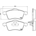 BREMBO Bremsbelagsatz, Scheibenbremse