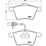 BREMBO Bremsbelagsatz, Scheibenbremse