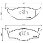 BREMBO Bremsbelagsatz, Scheibenbremse