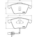 BREMBO Bremsbelagsatz, Scheibenbremse