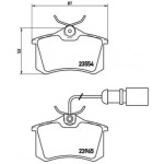 BREMBO Bremsbelagsatz, Scheibenbremse