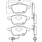 BREMBO Bremsbelagsatz, Scheibenbremse