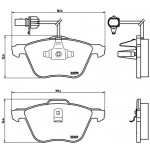 BREMBO Bremsbelagsatz, Scheibenbremse