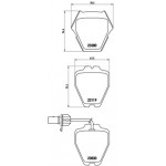 BREMBO Bremsbelagsatz, Scheibenbremse