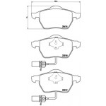 BREMBO Bremsbelagsatz, Scheibenbremse